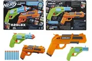 NERF Roblox Jailbreak Armor Includes 2 Hammer Action Blasters Ages 8+ Toy Gun