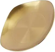 HAKIDZEL 1pc Stainless Steel Seasoning Dish Gold Square Appetizer Serving Plate for Dipping Sauces Condiments and Snacks Stylish Dining Table Decor