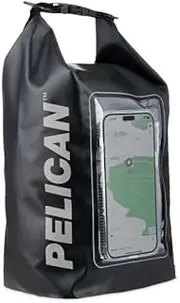 Pelican Marine IP68 Waterproof Dry Bag 5L - Roll Top Waterproof Backpack w/Phone Case/Pouch