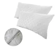Twin Pack Quilted King Pillow Protectors Pillow Cases