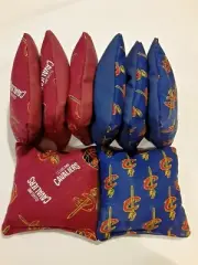 8 Cornhole Bag Set Corn Hole Cleveland Cavaliers W/B