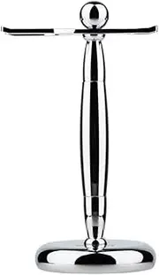 BXFGJCHH, Razor Holder Practical Men's Silver Razor Brush Stand，Fashion Stainless Shaving Brush Holder，17 Cm Male Razor Brush Home Travel Gift Set,Shaving Razor Holders