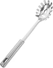 GRADENEVE Metal Pasta Spoon Pasta Fork Spaghetti Server Noodle Spoon Cooking Strainer for Kitchen Restaurant Bar Easy to Clean Sturdy