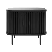 Aaron 50cm Bedside Table with Sliding Doors