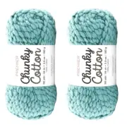PREMIER YARNS Chunky Cotton Yarn Teal 2057 Super Bulky Yarn 100% Cotton 2 Skeins