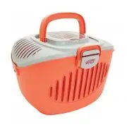 Living World Paws 2 Go Cat/ Small Pet Carrier Pink/Grey
