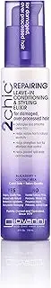 GIOVANNI 2Chic Ultra-Repair Leave-In Conditioning and Styling Elixir (For Damaged And Over Processed Hair), 118mL (4fl.oz)