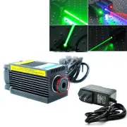 Focusable 515nm 520nm 1W 1000mw Green Laser Module with 12V Adapter 33x55mm