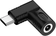 CY Adapter DC 20 V Jack 5.5.2.1 mm Input to USB-C Type-C Output 90 Degree Right Angle Power Plug Charging Adapter