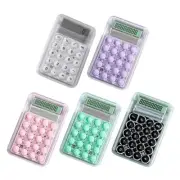 Mechanical Calculator 8 Digit Large LCD Display Big Buttons Easy to Press