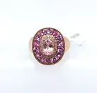 Morganite/ Pink Sapphire / Rose Gold Plated Ring