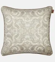 [Etro] Etro Floral cotton jacquard cushion One Size beige