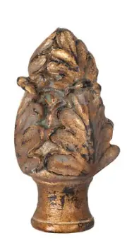 B&P Lamp® Acanthus Style Large Lamp Finial