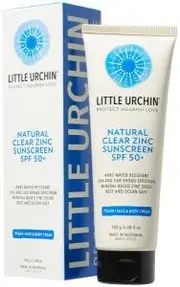 LITTLE URCHIN Natural Sunscreen Clear Zinc SPF 50+ 100g
