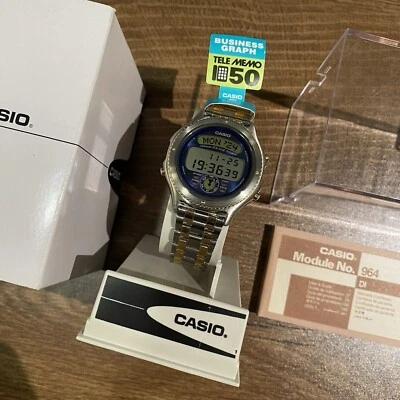 Casio BGT-300 Business Graph Rare Vintage Digital Watch NOS NIB