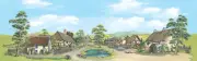 Peco Village with Pond OO Gauge Model Railway SK-15