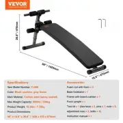 Adjustable Weight Bench for Home Gym Situp Incline Training Strength Fitness
