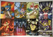 Neopets 3 Ring Binder Folders Blue Aisha & Other Charaters Lot of 8 Vintage