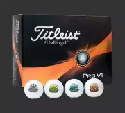 Titleist Golf Balls - Scotty Cameron 7 Point Crown - Pro V1 - Dozen