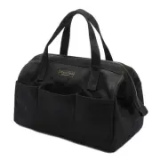 Tool Bag with Zipper, Heavy Duty 16oz Waxed Canvas Wide Mouth Tool Tote Bag, ...