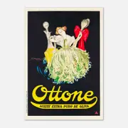 Galrie Ottone Extra Pure Olive Oil Vintage Kitchen Wall Art Poster for Home Decor, Poster Only, A1 60 x 84cm (23 x 33inch)