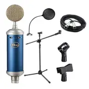 Blue Bluebird SL Large-Diaphragm condenser microphone,Mic Boom Stand,XLR cable a