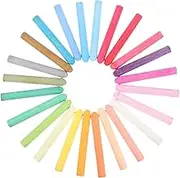 DOITOOL 48pcs Set Jumbo Colored Chalk Set for Washable Dustless Sidewalk Chalk for Classroom Chalkboard Art Bright Bold Colors for Fun Drawing Activities