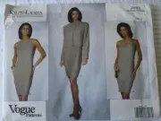 VINTAGE 90S VOGUE AMERICAN DESIGNER PATTERN 2893 RALPH LAUREN DRESS JACKET 6-10