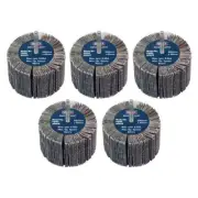 Sealey Abrasive Flap Wheel 80 x 40mm 60 Grit 6mm Shaft Pack of 5 FW8040605