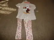 NEW NWT Sunset Sky girls size 5 pretty sequin unicorn top/floral pant sets