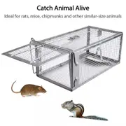 Size 32cm x 16.5 x 13.5cm Trap Humane Possum Feral Cage Cat Rabbit Bird Animal Dog Hare Fox Live Catch