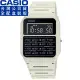 【CASIO 卡西歐】卡西歐DATA BANK 鬧鈴計算機電子錶-灰白(CA-53WF-8B 公司貨全配盒裝)