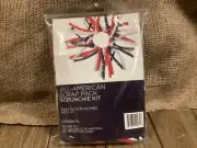 American Themed Scrunchie Scrap Pack Kit Makes 5 Scrunchies
