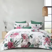 Bianca Nikita White Polyester Coverlet Set (Single/Double, Queen/King, Super King) or Accessories