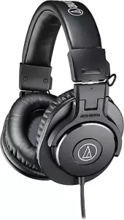 Audio-Technica ATH-M30X Comfortable Monitor Headphones, Black (at ATH-M30X)