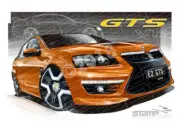 HSV VE II GTS WILDFIRE A2 FRAMED PRINT (V193)