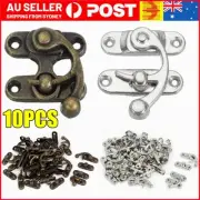 Gift Box Left/Right Swing Arm Clasp Toggle Latches Catch Hasp Bronze Tone 10PCS