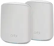 NETGEAR Orbi Whole Home WiFi 6 Dual-Band Mesh System (RBK352) | AX1800 Wireless Speed (Up to 1.8Gbps) | 2 Pack