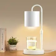 Briever Candle Warmer Lamp with Timer and Dimmer, Electric White