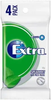 Wrigleys Extra Pellet Spearmint Gum 4 Pack x 20