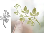 Leaves Flower Metal Die Cuts,Srping Leaf Flower Cutting Dies Cut Stencils for DI