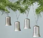 Hearth & Hand Magnolia 5' Metal Bell Garland Silver Holiday Christmas NEW