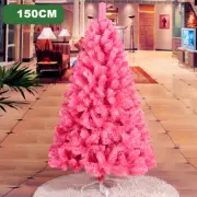 5ft/1.5M Pink Christmas Tree Home Office Xmas Decoration 410 PVC Tips