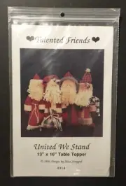 Talented Friends UNITED WE STAND 13” X 16” Table toppers # 310 Santas
