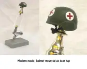 1/6 scale Modern Kevlor Medic helmet as beer tap