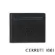 【Cerruti 1881】限量2折 義大利頂級小牛皮8卡皮夾 全新專櫃展示品(黑色 CEPU05702M)