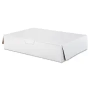 19x14x4 White Food Storage Container Cake Box Heavy Duty Kraft Paperboard 50 ...