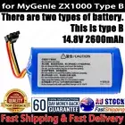 2600mAh Battery For MyGenie 14.8V Li-ion ZX1000 vacuum cleaner Type B plug
