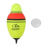 1.4oz Lighted Fishing Slip Bobber EVA LED Fishing Float with Battery Yellow