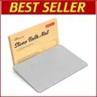 23.6x15.35 Rectangular Non-Slip Diatomaceous Earth Bath Mat for Quick Drying